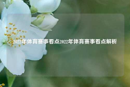 2022年体育赛事看点2022年体育赛事看点解析