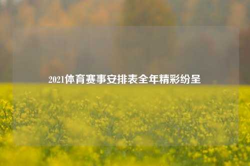 2021体育赛事安排表全年精彩纷呈