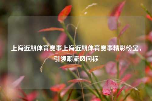 上海近期体育赛事上海近期体育赛事精彩纷呈，引领潮流风向标